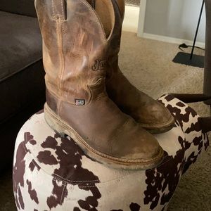 Justin work boots. Size 9D